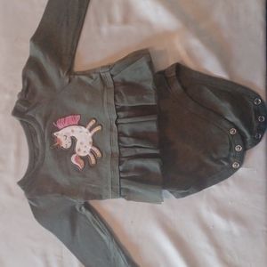 Garanimals 3-6m Green Unicorn Dress